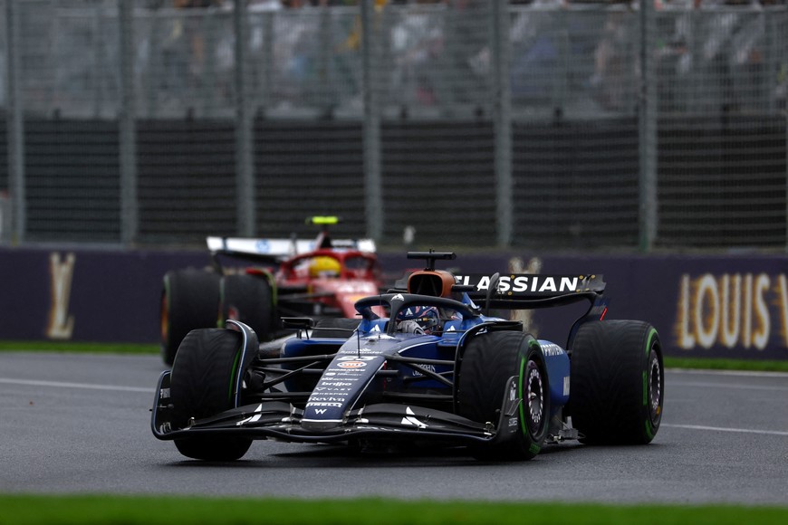 Formula One F1 - Australian Grand Prix - Albert Park Grand Prix Circuit, Melbourne, Australia - March 16, 2025
Williams' Alexander Albon in action during the race REUTERS/Edgar Su