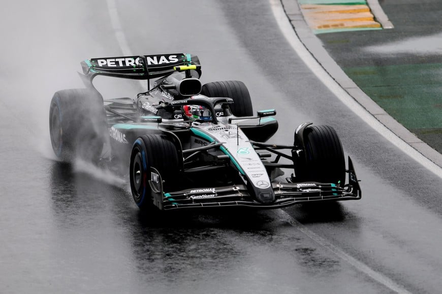Formula One F1 - Australian Grand Prix - Albert Park Grand Prix Circuit, Melbourne, Australia - March 16, 2025
Mercedes' Andrea Kimi Antonelli in action during warm up REUTERS/Mark Peterson