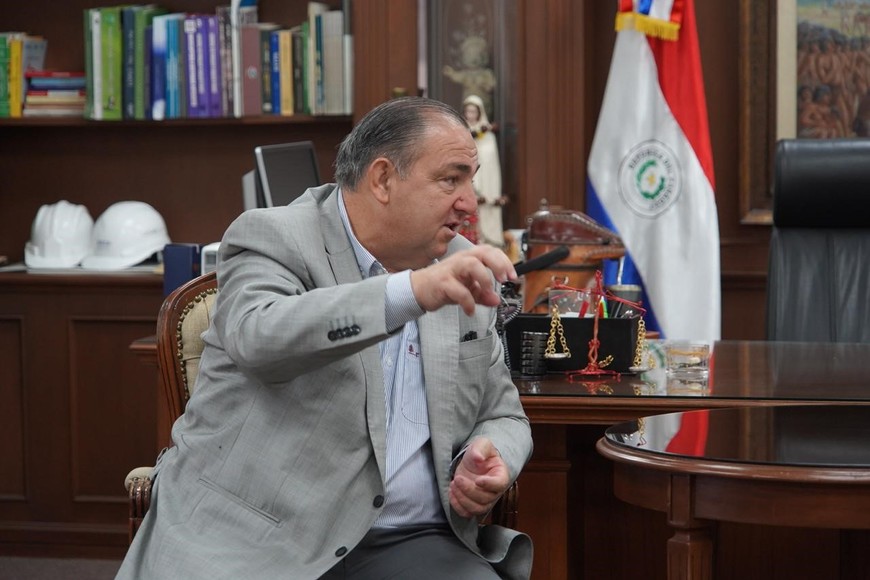 El intendente Poletti junto a su par de Asunción en Paraguay. Crédito: Fernando Nicola