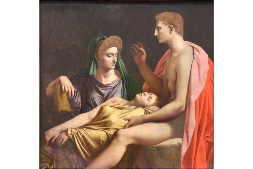 “Augusto escucha la lectura de la Eneida”, de Jean Ingres (c 1814).