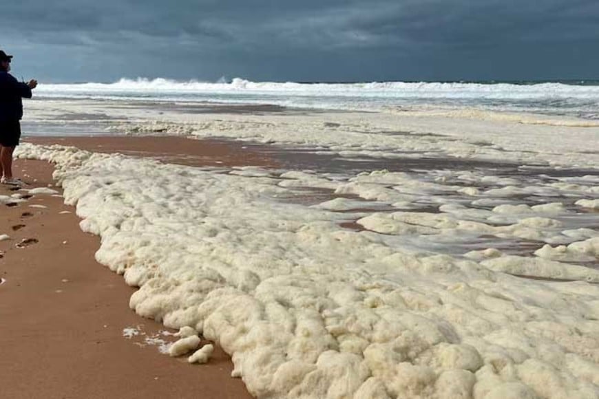 La espuma es investigada por especialistas. Foto: ABC News