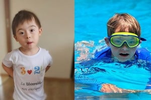 Felipe (5) y Tomás (7), dos niños que día a día enseñan la belleza de la diversidad. 