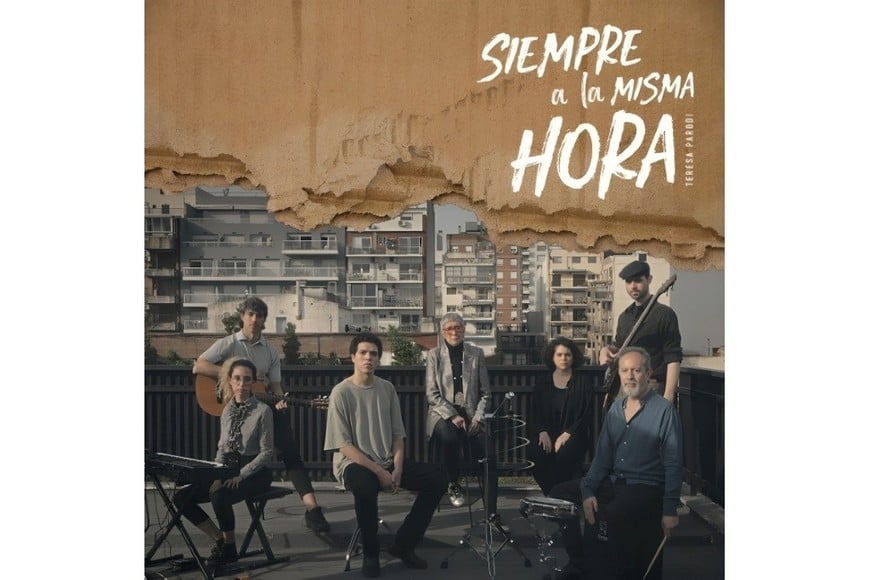 Portada del single “Siempre a la misma hora” de Teresa Parodi