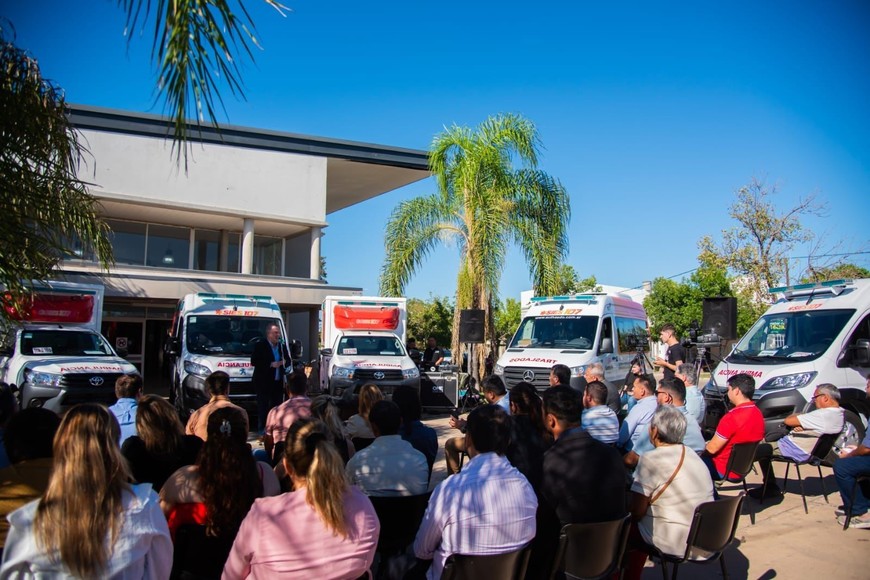 El acto fue encabezado por el senador provincial Felipe Michlig
