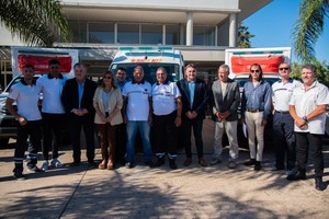 El acto fue encabezado por el senador provincial Felipe Michlig