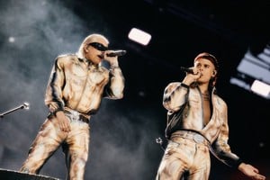 El dúo se llevó cinco Latin Grammys en una gala consagratoria en noviembre. Foto: Gentileza Cata Almada