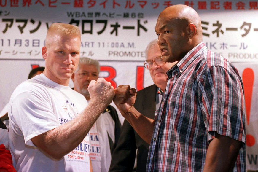 George Foreman y Crawford Grimsley. Reuters