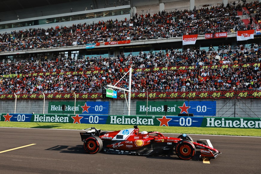 Formula One F1 - Chinese Grand Prix - Shanghai International Circuit, Shanghai, China - March 22, 2025
Ferrari's Charles Leclerc during qualifying Pool via REUTERS/Alex Plavevski