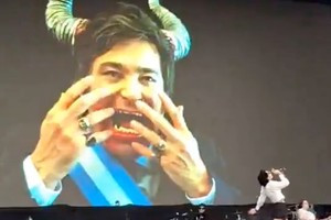 Dum Chica y Milei. Foto: Gentileza