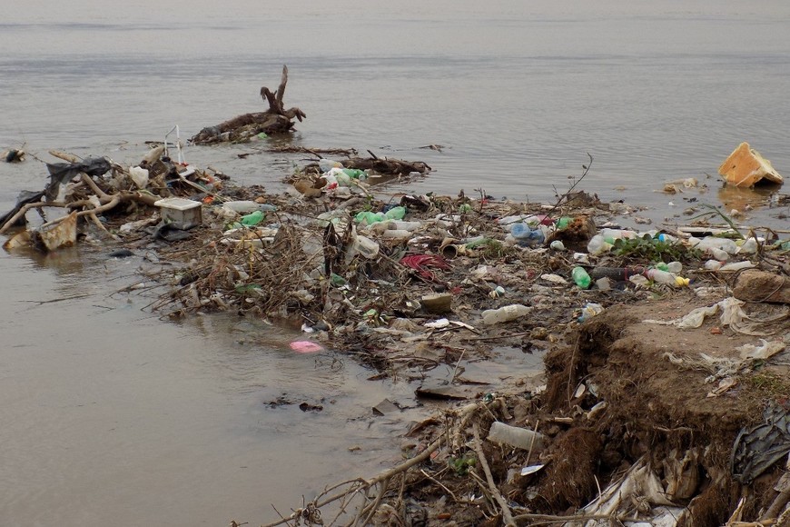 La foto, de 2017. Desde el Conicet se advertía la contaminación en la Setúbal.