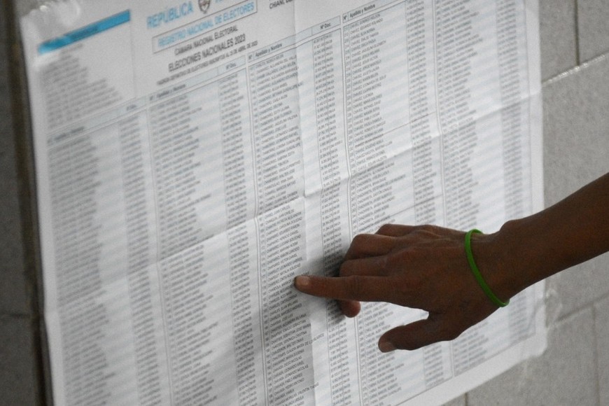 Padrón electoral. Foto: Pablo Aguirre
