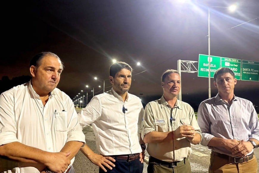 Inicio de las obras en la Circunvalación. Crédito: Gobierno de la provincia de Santa Fe