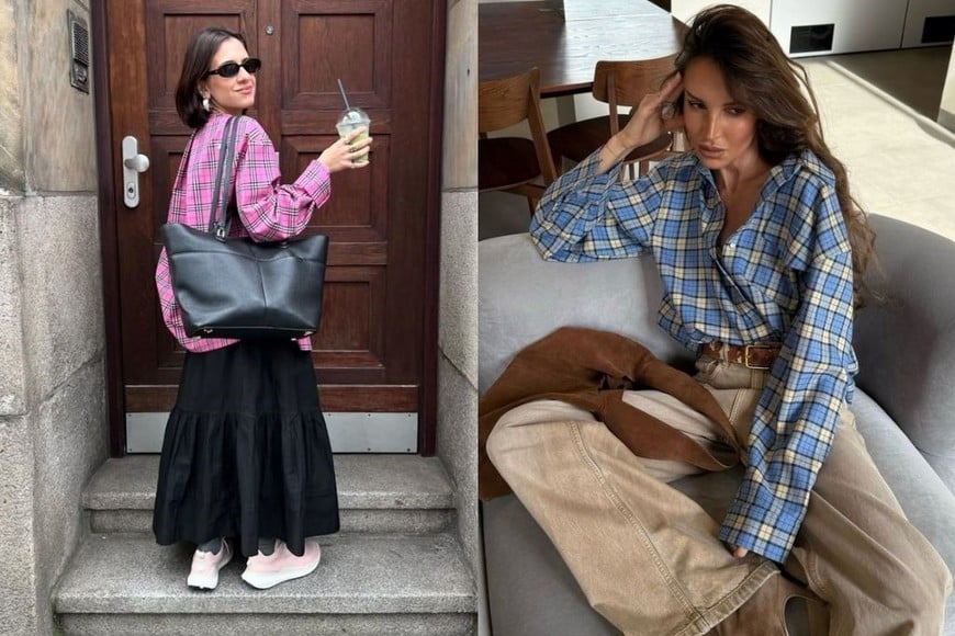 Las camisas grunge vuelven con fuerza esta temporada.