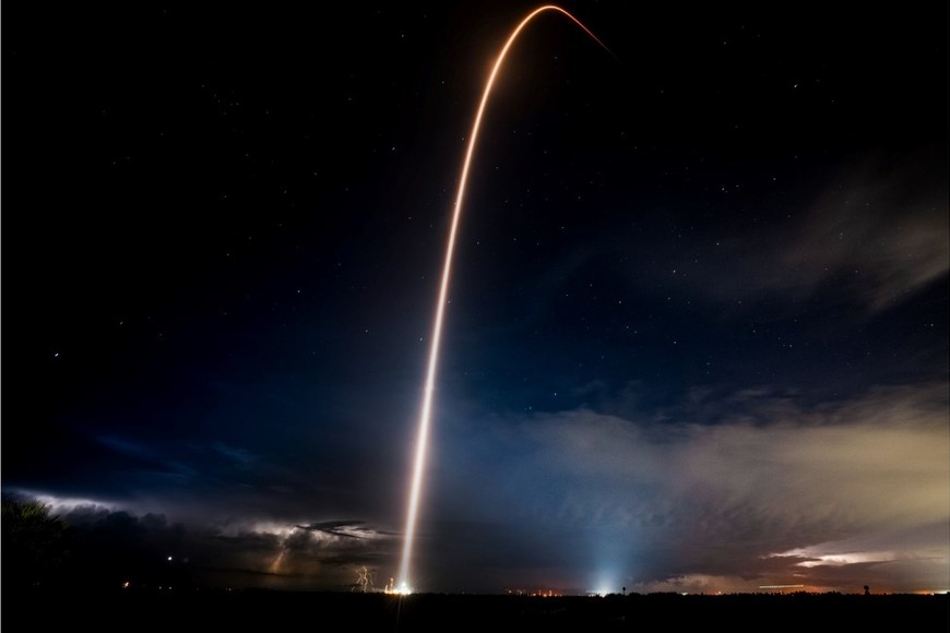 El despegue de Fram2. Crédito: SpaceX