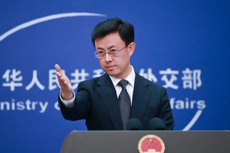 Guo Jiakun, portavoz del Ministerio de Relaciones Exteriores.