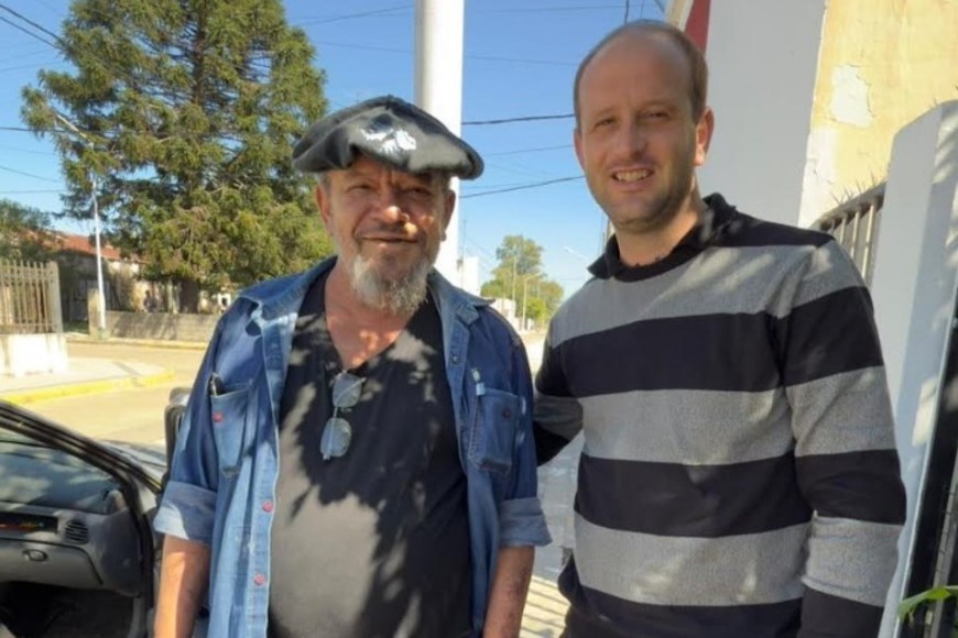Ciro Segovia, quien también estuvo presente en Coronda, fue honrado en su pueblo, Larrechea.