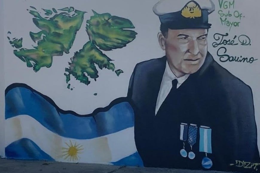 José Savino, un mural lo recuerda en plena zona urbana de Gessler.