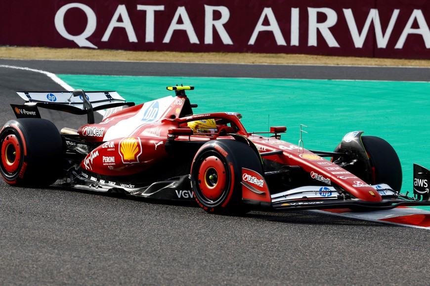 Formula One F1 - Japanese Grand Prix - Suzuka Circuit, Suzuka, Japan - April 5, 2025
Ferrari's Lewis Hamilton during qualifying REUTERS/Manami Yamada