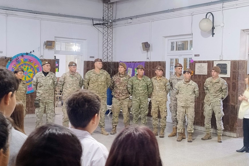 Después del temporal: el Ejército Argentino trabajó en una de las zonas afectadas de Casilda