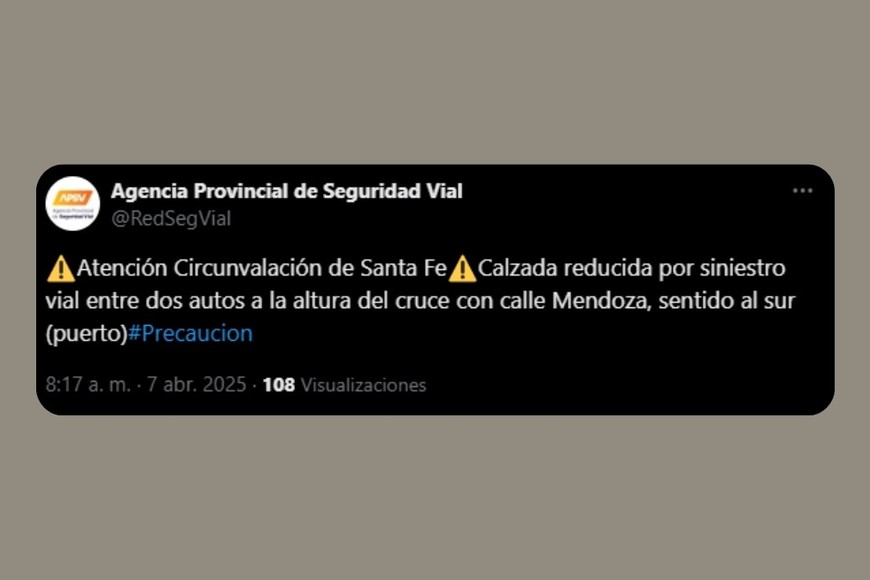 El comunicado de la APSV en X.