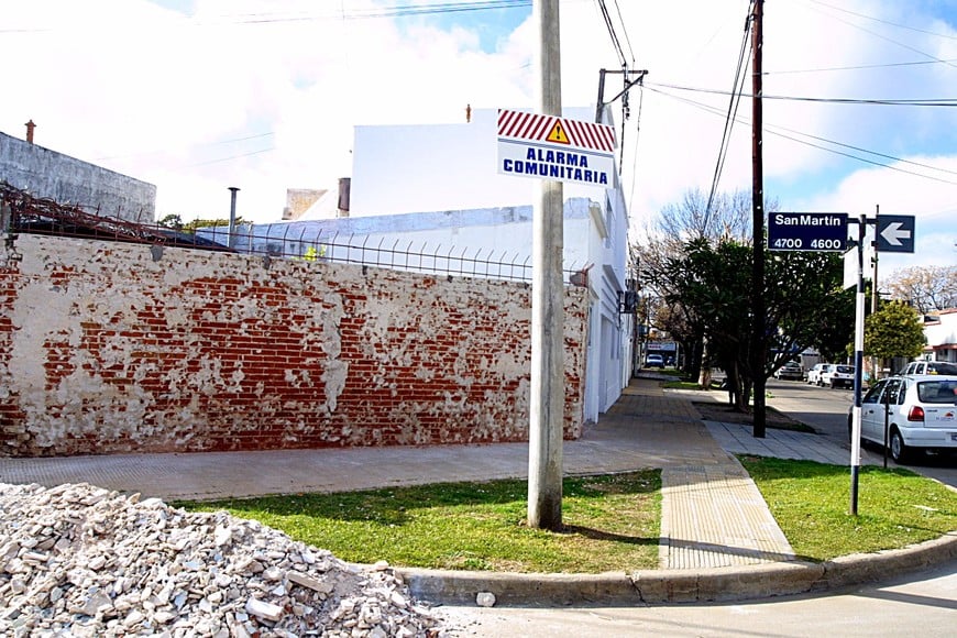 El registro gráfico es de 2004, cuando empezaron a colocarse las primeras alarmas.