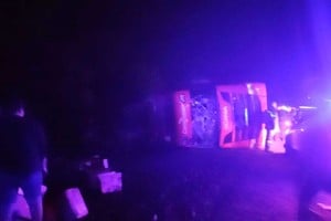 La imagen del siniestro que circuló en redes sociales.