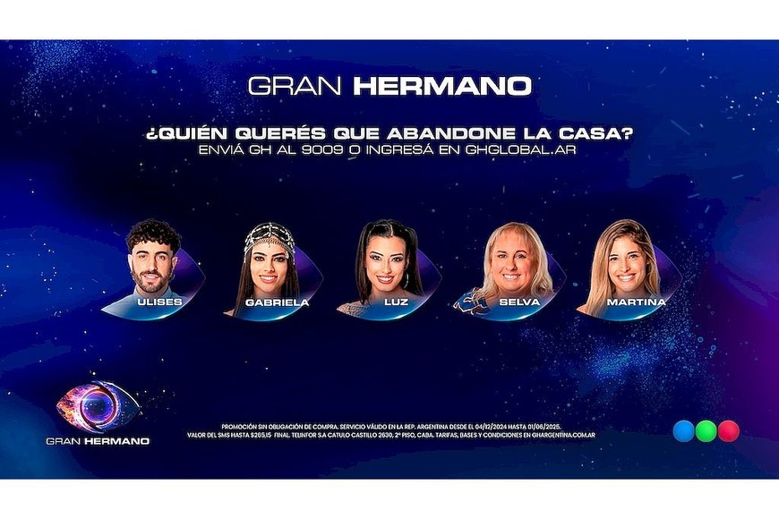 Así quedó la placa parcial para la gala del domingo.