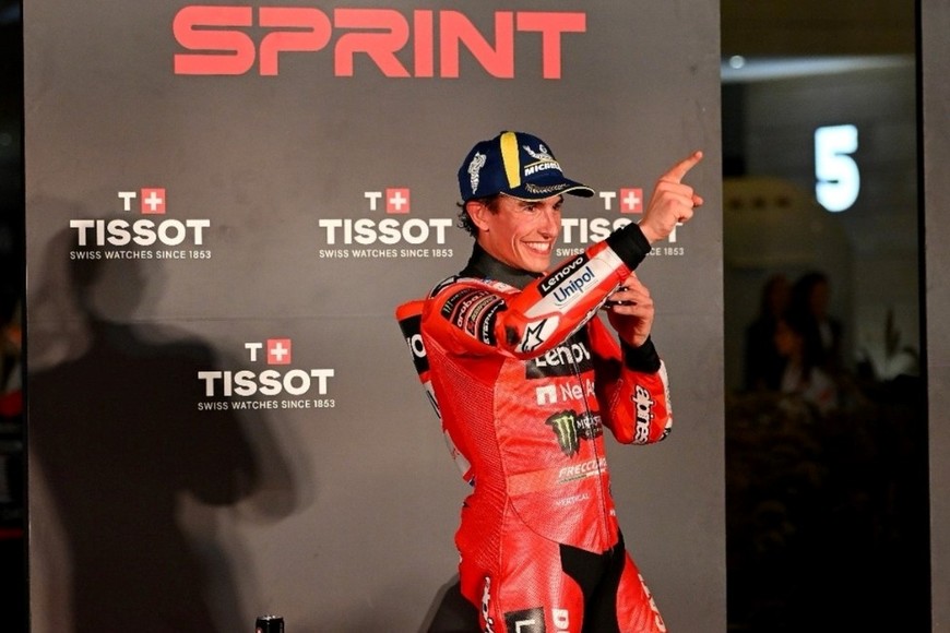 Marc Márquez este sábado en Qatar.