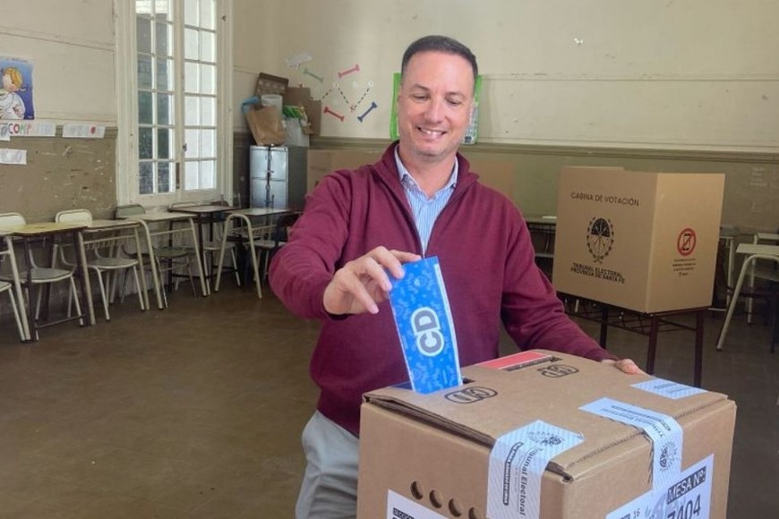 Así votó Lisandro Enrico. Foto: Gentileza