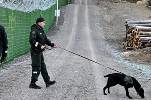 Puesto militar en la frontera ruso-finlandesa. Jussi Nukari/Lehtikuva/AFP