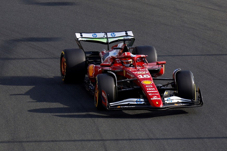 Formula One F1 - Saudi Arabian Grand Prix - Jeddah Corniche Circuit, Jeddah, Saudi Arabia - April 18, 2025
Ferrari's Charles Leclerc during practice REUTERS/Rula Rouhana