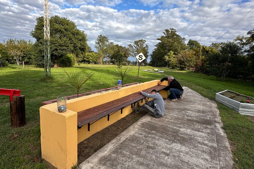 El Monumento al Inmigrante Piamontés, está ubicado en la Plaza de la Memoria.