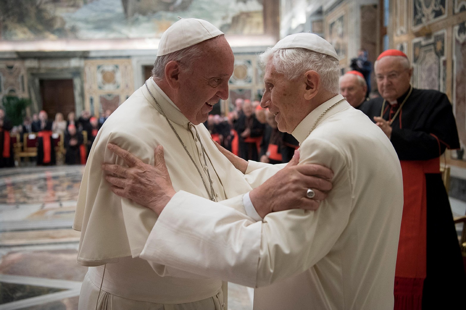 2016: Francisco junto a Benedicto XVI