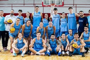 Las preselecciones U18 de 3x3 concentran en el CeNARD. Crédito: CAB