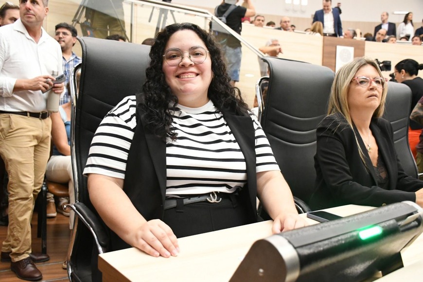 La concejal libertaria Sabrina Prence. Crédito: Concejo de Rosario