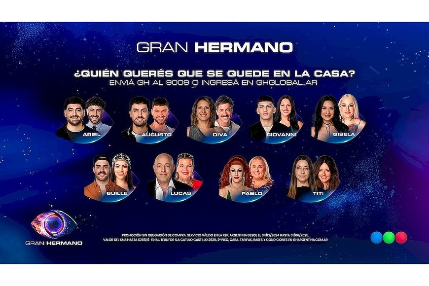 Así quedó la placa de nominados.