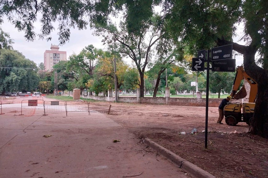 De sur a norte. Así luce el área intervenida.