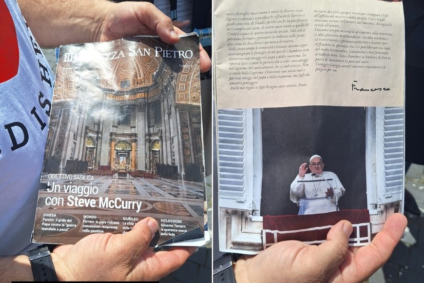 Ceccarelli conoció al Papa tras escribirle una carta que salió en la revista del Vaticano.