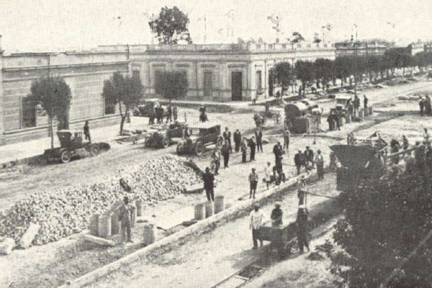 Adoquinado en Rafaela. Crédito: archivo Municipalidad de Rafaela