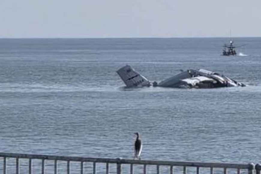 El momento posterior al accidente fatal.