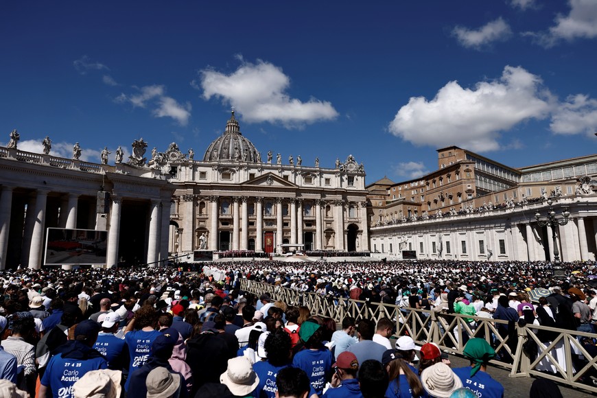 Una multitud emocionada participó de la ceremonia. Crédito: REUTERS.