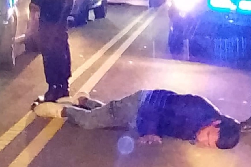 El joven accidentado fue trasladado al hospital Cullen.