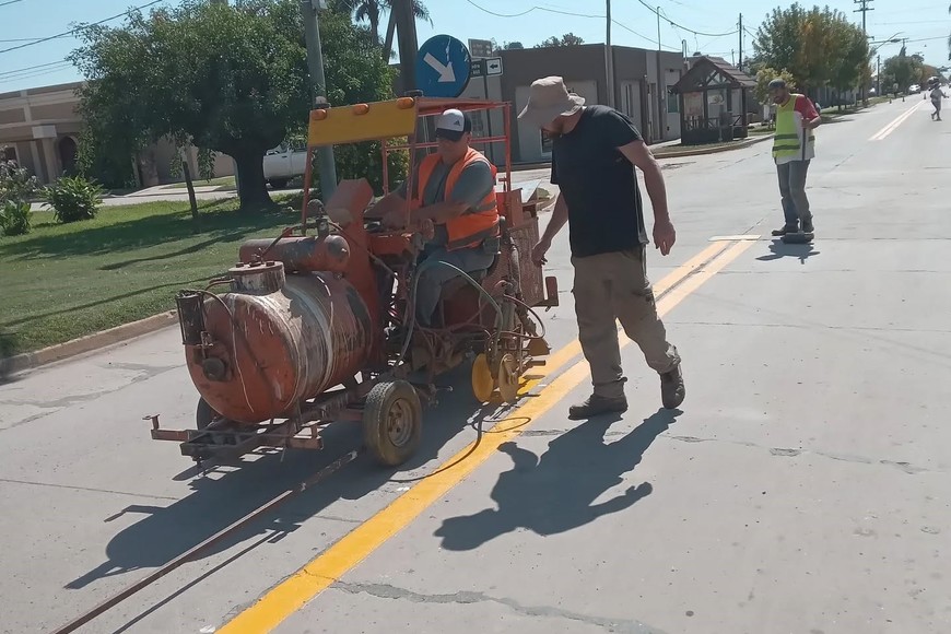 Culminaron los trabajos viales y la reposición de cartelería sobre la Ruta 6.