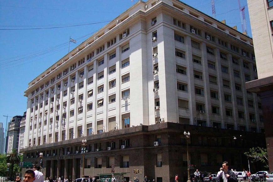 La sede del ministerio de Economía de la Nación en CABA.