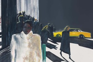 Fragmento de “Sol y frío en la calle Nassau” de Macció. Foto: Colección particular