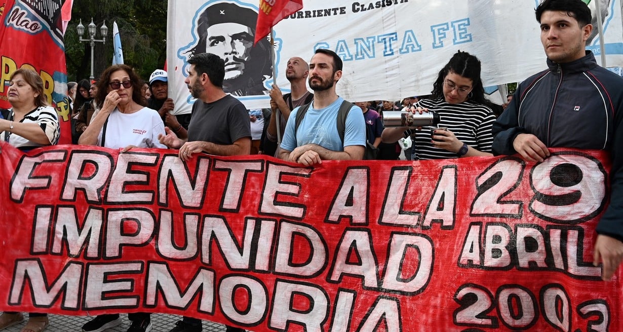 El pedido de memoria protagonizó la jornada. Crédito: Luis Cetraro