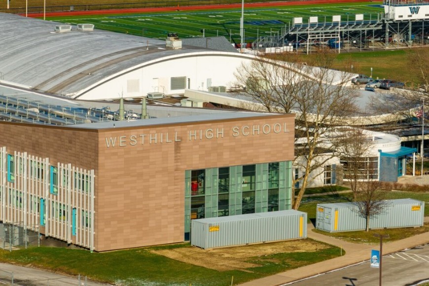 La escuela Westhill, en Syracuse, Nueva York (Estados Unidos).