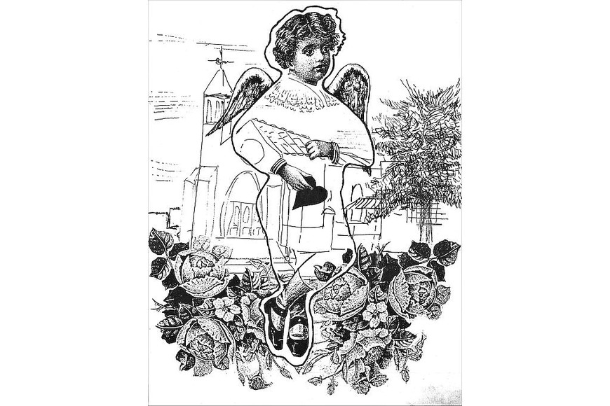 Dibujo del recordado artista recreíno Juan Carlos Rodríguez, realizado para el libro del centenario de Recreo (1990).