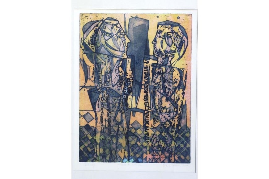 Obra de Oscar E. Luna. Foto: Archivo