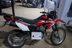 Esta moto fue robada en Gálvez al mediodía y vendida por la tarde en Coronda. Unidad Regional XV.
